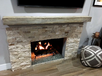 Constructed Beam Mantle - Project Gallery - Hayes Woodworks