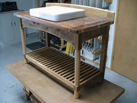 Reclaimed Lumber Vanity - Project Gallery - Hayes Woodworks